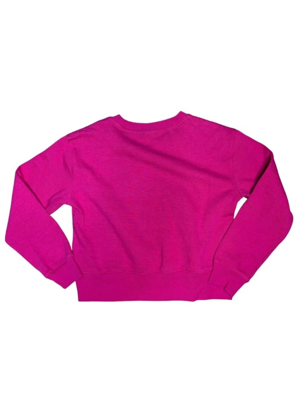 Athletic Cropped Sweatshirt Hot Pink Girls Size 7-8 Medium